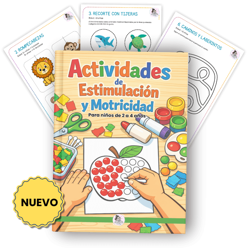 Portada del libro Estimulación Integral con hojas de actividades de muestra