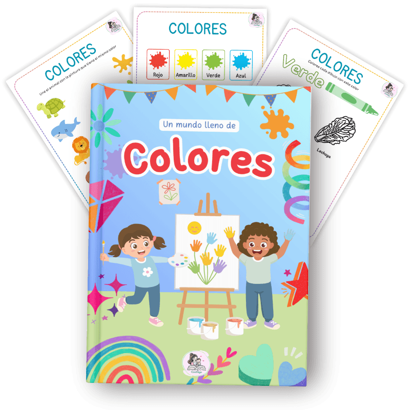 Portada del libro Libro de Colores con hojas de actividades de muestra